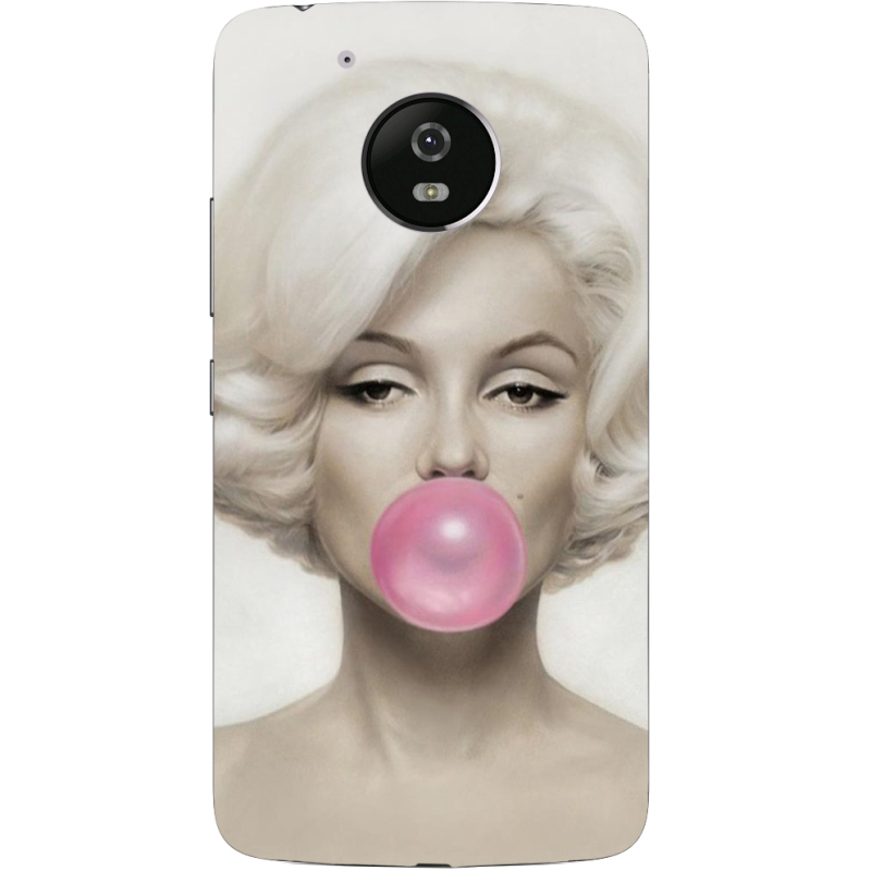 Чехол Uprint Motorola Moto G5 XT1676 Marilyn Monroe Bubble Gum