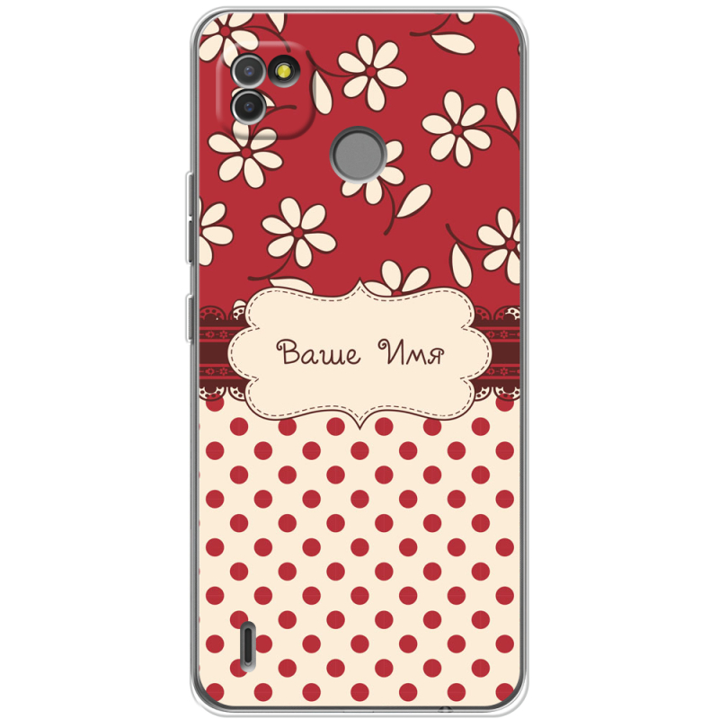 Чехол BoxFace Tecno POP 4 LTE Именной Polka Dots