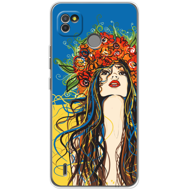 Чехол BoxFace Tecno POP 4 LTE Ukraine Girl