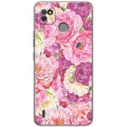 Чехол BoxFace Tecno POP 4 LTE Pink Peonies