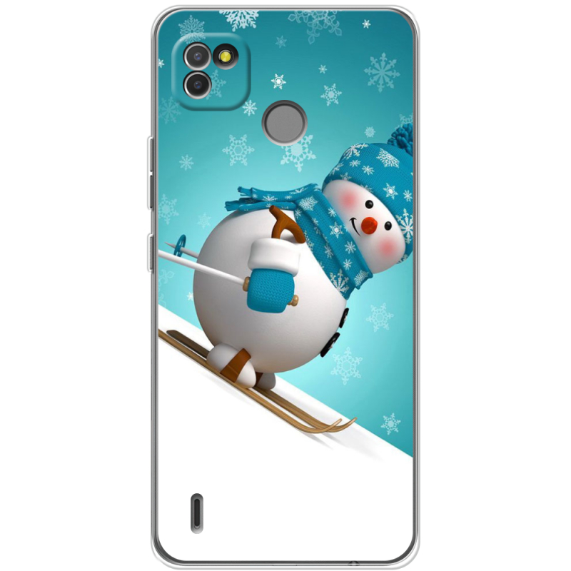 Чехол BoxFace Tecno POP 4 LTE Skier Snowman