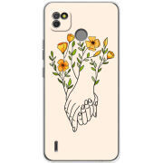 Чехол BoxFace Tecno POP 4 LTE Flower Hands