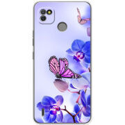 Чехол BoxFace Tecno POP 4 LTE Orchids and Butterflies