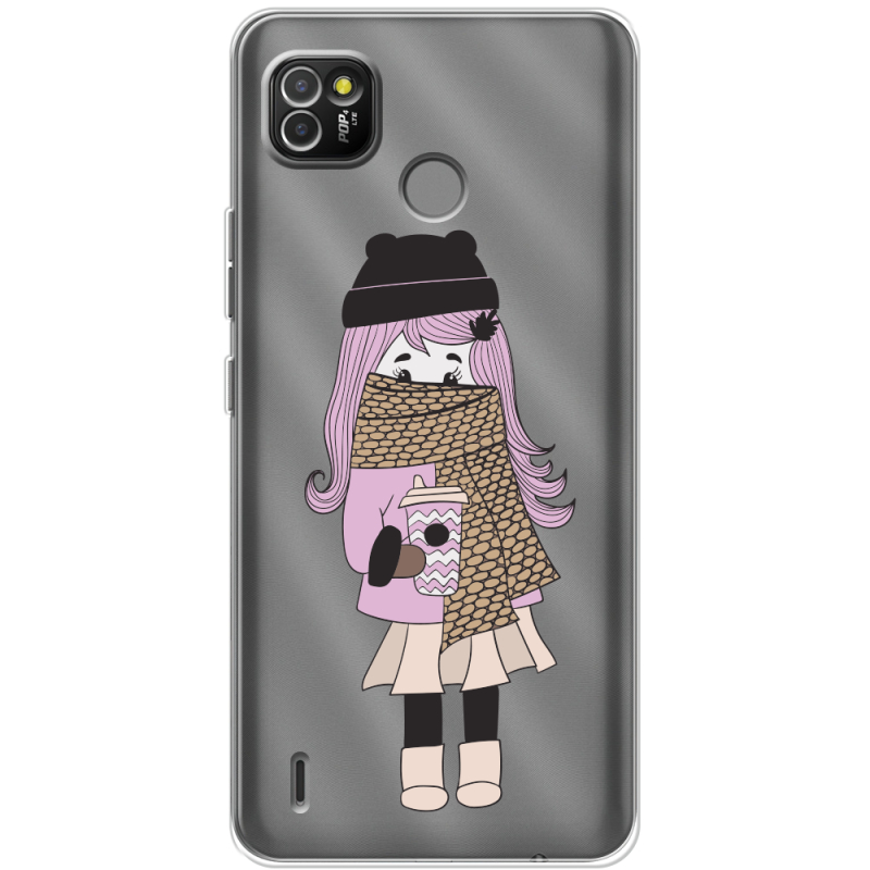 Прозрачный чехол BoxFace Tecno POP 4 LTE Winter Morning Girl