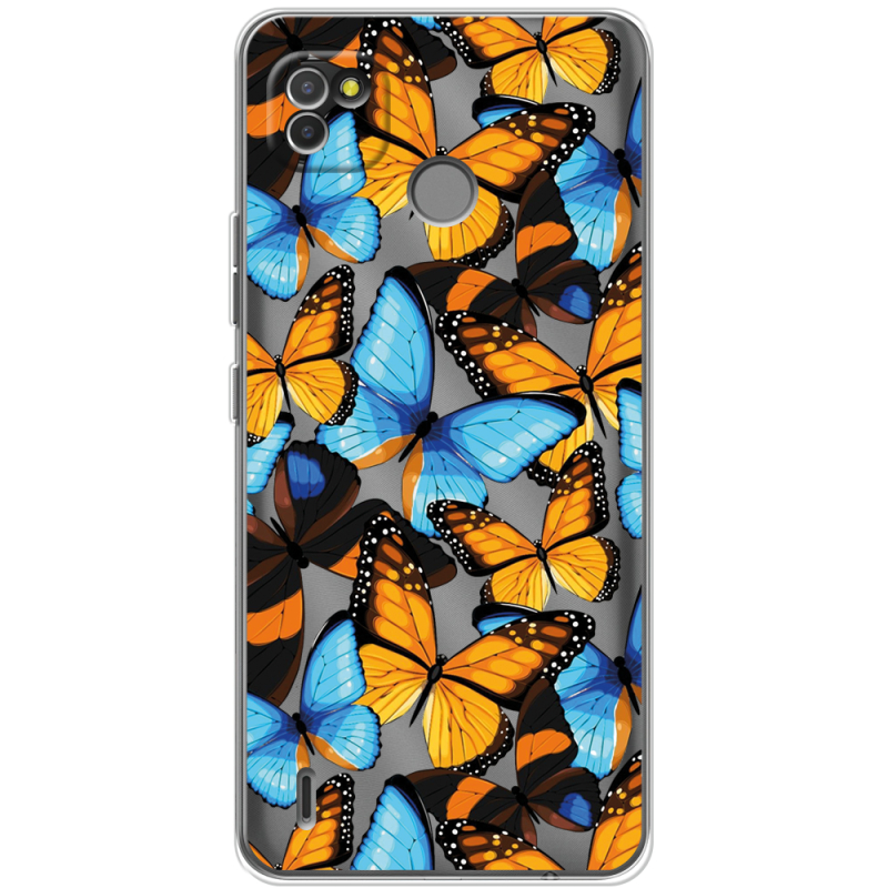 Прозрачный чехол BoxFace Tecno POP 4 LTE Butterfly Morpho