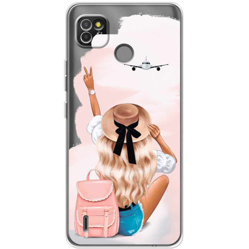 Прозрачный чехол BoxFace Tecno POP 4 LTE Travel Girl