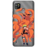 Прозрачный чехол BoxFace Tecno POP 4 LTE Naruto and Kurama