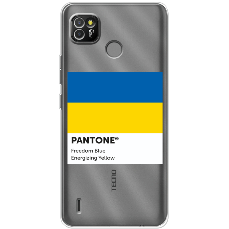 Прозрачный чехол BoxFace Tecno POP 4 LTE Pantone вільний синій