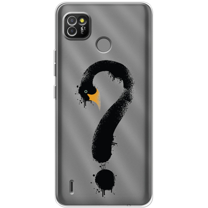 Прозрачный чехол BoxFace Tecno POP 4 LTE Swan question
