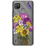 Прозрачный чехол BoxFace Tecno POP 4 LTE My Bouquet