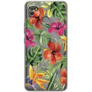 Прозрачный чехол BoxFace Tecno POP 4 LTE Tropical Flowers