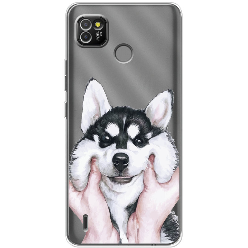 Прозрачный чехол BoxFace Tecno POP 4 LTE Husky