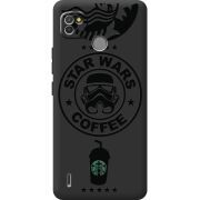 Черный чехол BoxFace Tecno POP 4 LTE Dark Coffee