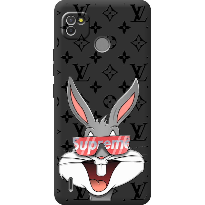 Черный чехол BoxFace Tecno POP 4 LTE looney bunny