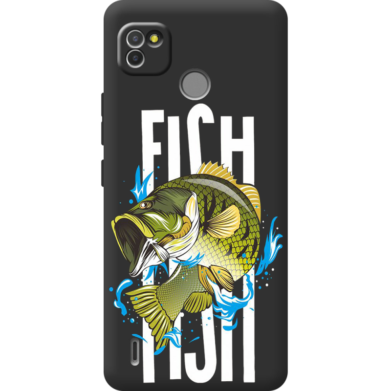 Черный чехол BoxFace Tecno POP 4 LTE Fish