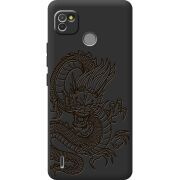 Черный чехол BoxFace Tecno POP 4 LTE Chinese Dragon