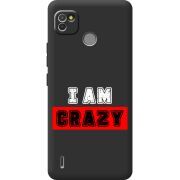 Черный чехол BoxFace Tecno POP 4 LTE I'm Crazy