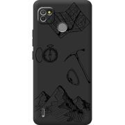 Черный чехол BoxFace Tecno POP 4 LTE Mountains