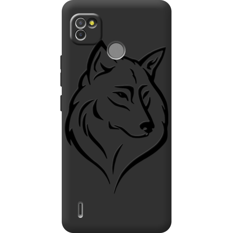 Черный чехол BoxFace Tecno POP 4 LTE Wolf