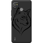 Черный чехол BoxFace Tecno POP 4 LTE Wolf