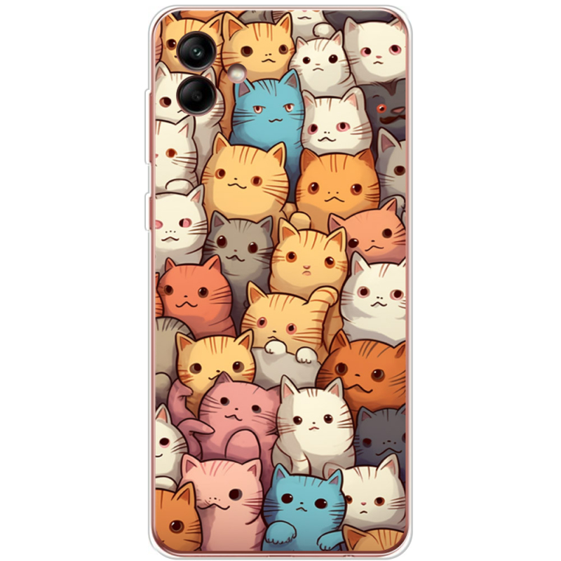 Чехол BoxFace Samsung Galaxy A04e (A042) Котики муркотики