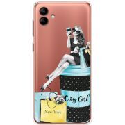 Прозрачный чехол BoxFace Samsung Galaxy A04e (A042) City Girl