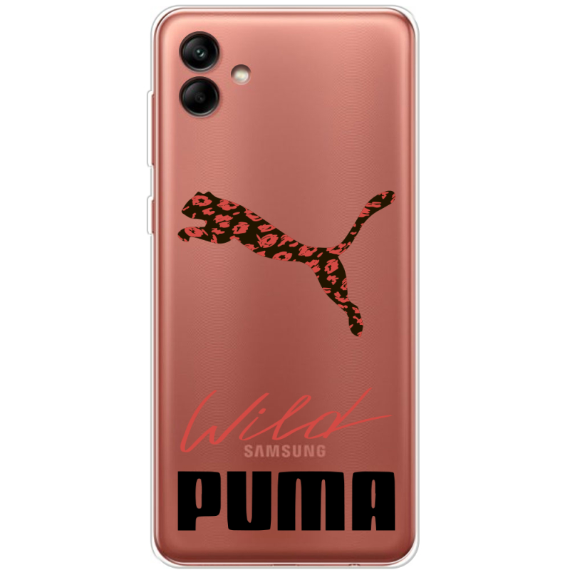 Прозрачный чехол BoxFace Samsung Galaxy A04e (A042) Wild Cat