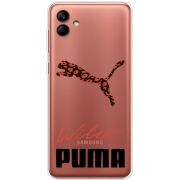 Прозрачный чехол BoxFace Samsung Galaxy A04e (A042) Wild Cat