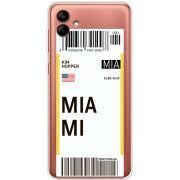 Прозрачный чехол BoxFace Samsung Galaxy A04e (A042) Ticket Miami