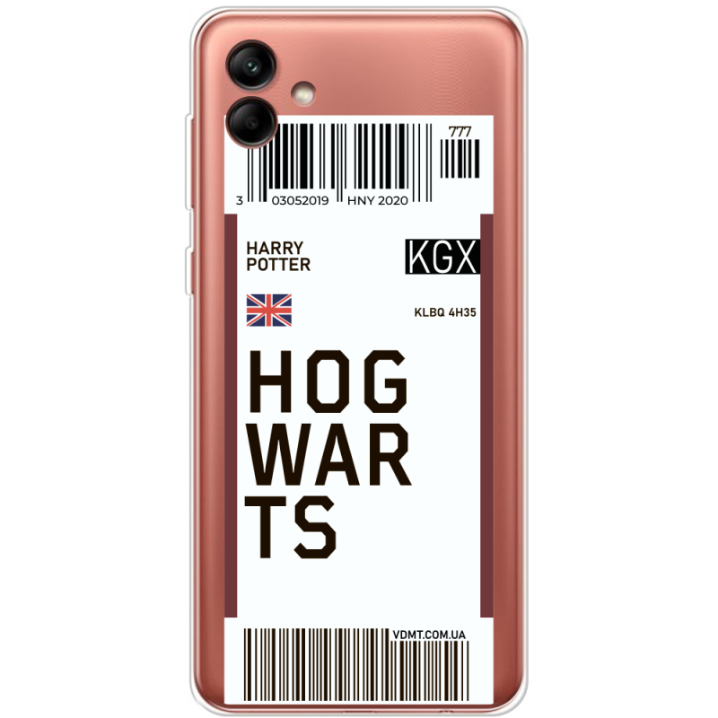 Прозрачный чехол BoxFace Samsung Galaxy A04e (A042) Ticket Hogwarts