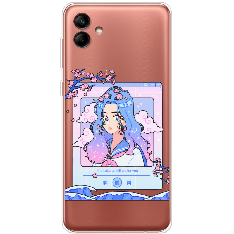 Прозрачный чехол BoxFace Samsung Galaxy A04e (A042) The Sakuras Will Cry For You