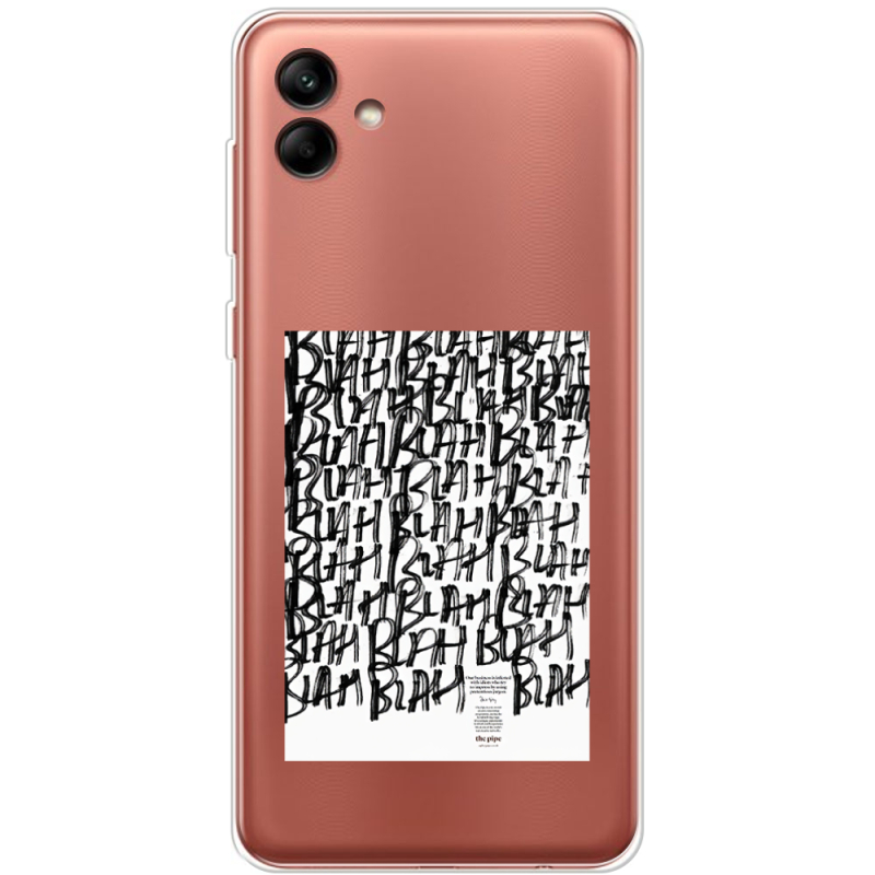 Прозрачный чехол BoxFace Samsung Galaxy A04e (A042) Blah Blah