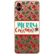 Прозрачный чехол BoxFace Samsung Galaxy A04e (A042) Vintage Christmas Pattern