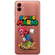 Прозрачный чехол BoxFace Samsung Galaxy A04e (A042) Super Mario