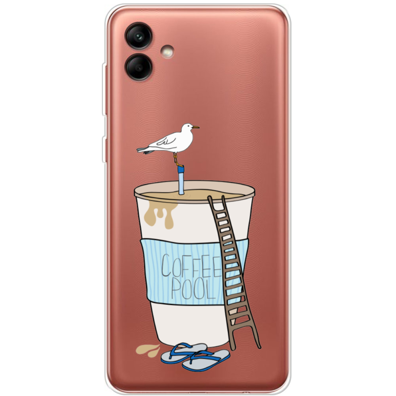 Прозрачный чехол BoxFace Samsung Galaxy A04e (A042) Segull in Cofee Pool