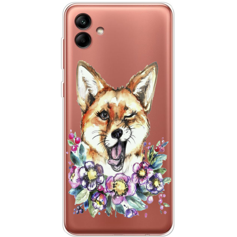 Прозрачный чехол BoxFace Samsung Galaxy A04e (A042) Winking Fox