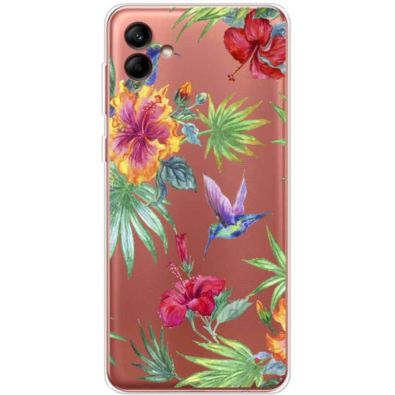 Прозрачный чехол BoxFace Samsung Galaxy A04e (A042) Tropical