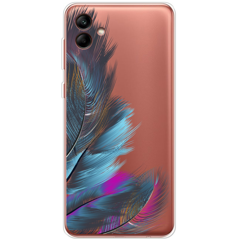 Прозрачный чехол BoxFace Samsung Galaxy A04e (A042) Feathers