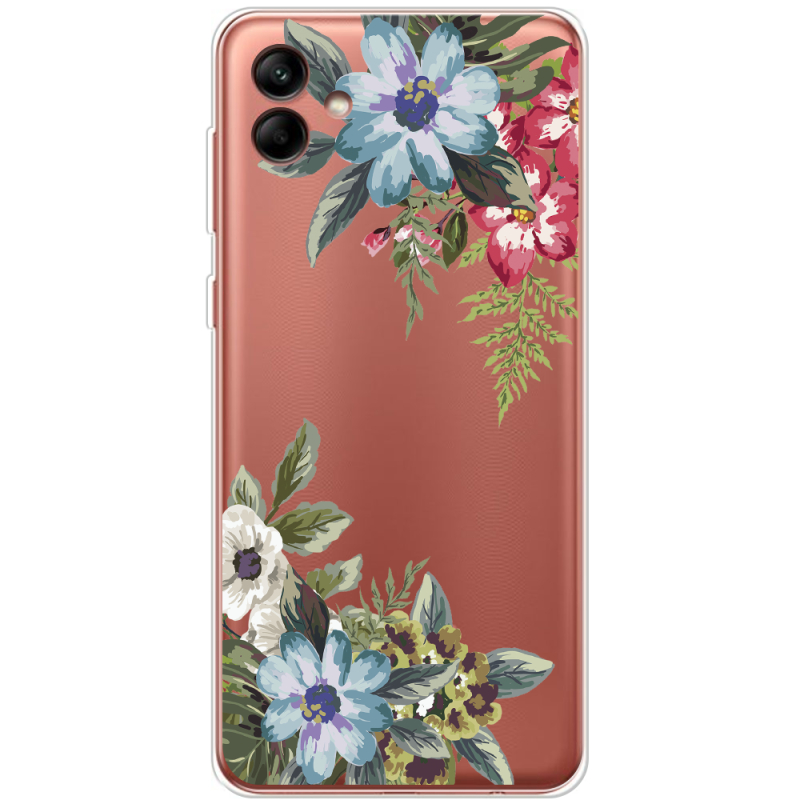 Прозрачный чехол BoxFace Samsung Galaxy A04e (A042) Floral