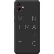 Черный чехол BoxFace Samsung Galaxy A04e (A042) Minimalistic