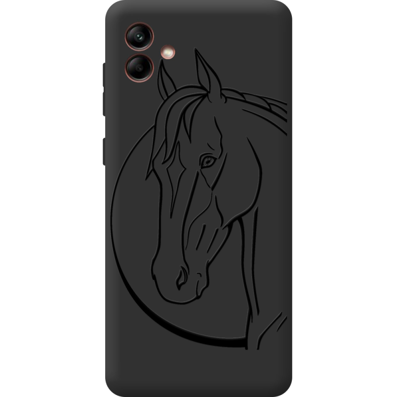 Черный чехол BoxFace Samsung Galaxy A04e (A042) Horse