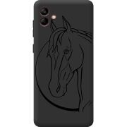 Черный чехол BoxFace Samsung Galaxy A04e (A042) Horse