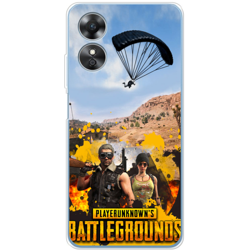 Чехол BoxFace OPPO A17 Pubg parachute