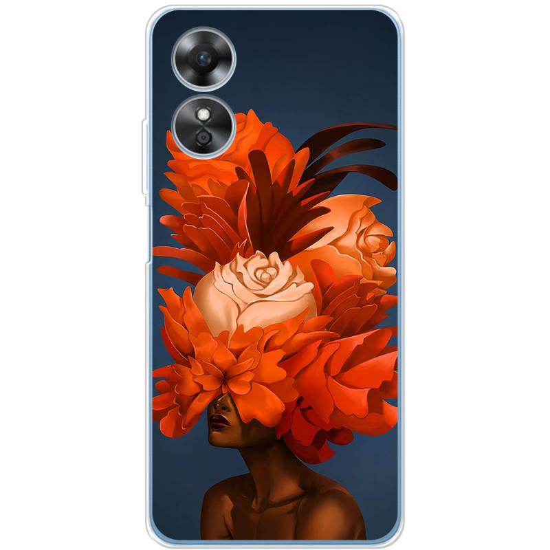 Чехол BoxFace OPPO A17 Exquisite Orange Flowers