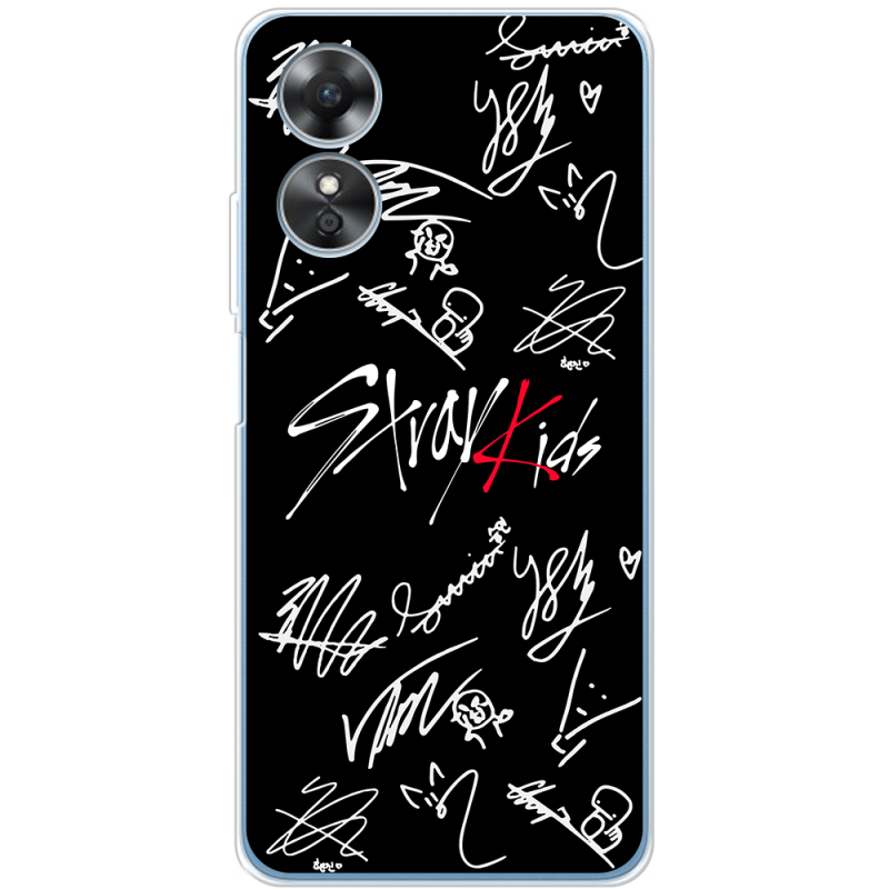 Чехол BoxFace OPPO A17 Stray Kids автограф