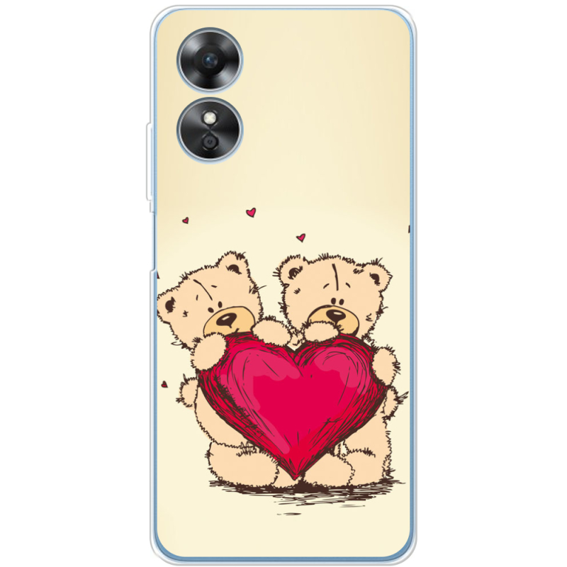 Чехол BoxFace OPPO A17 Teddy Bear Love