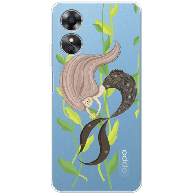 Прозрачный чехол BoxFace OPPO A17 Cute Mermaid