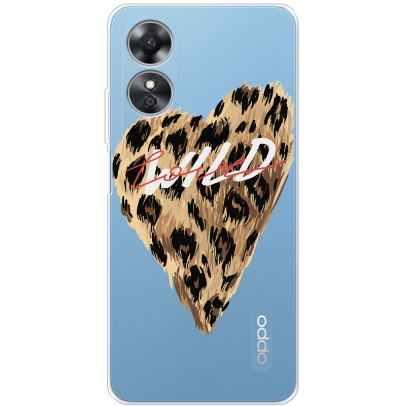 Прозрачный чехол BoxFace OPPO A17 Wild Love