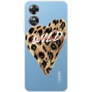 Прозрачный чехол BoxFace OPPO A17 Wild Love