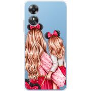 Прозрачный чехол BoxFace OPPO A17 Mouse Girls